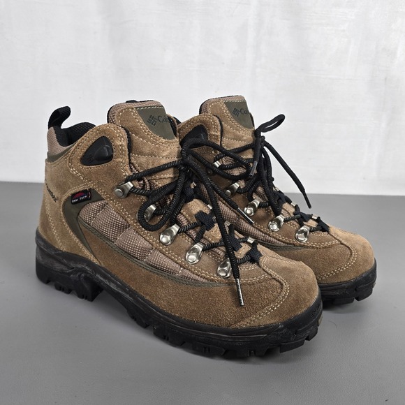 Columbia Shoes - Columbia Copper River II Womens Hiking Boots Brown Suede Omni-Tech BL3020 9.5
